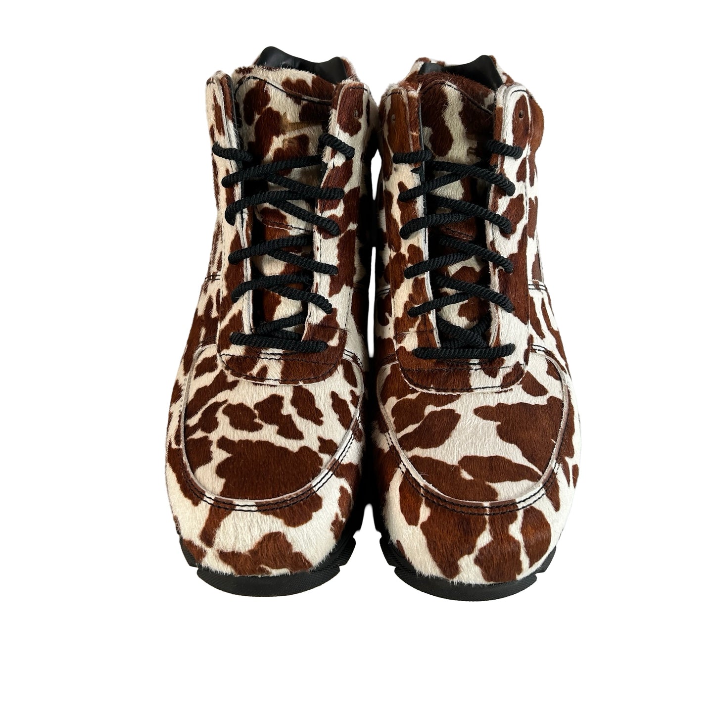 IPO4635 100 Nike Air Max Goadome Sail Cacao Wow Cow Print Pony Hair [USED] - 12 M (Used)