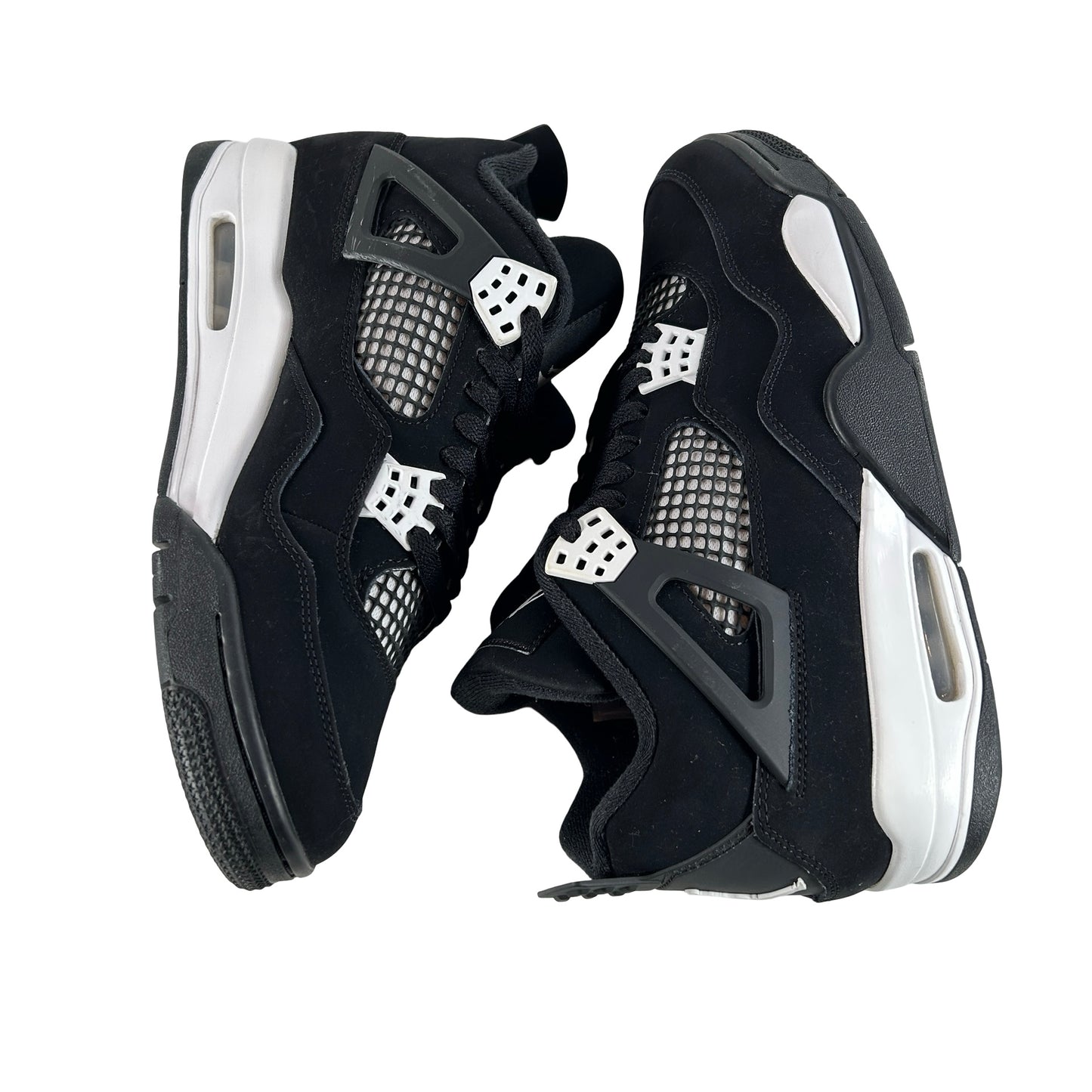 FQ8138 001  Jordan 4 Retro White Thunder [USED] - 10 M (Used9)