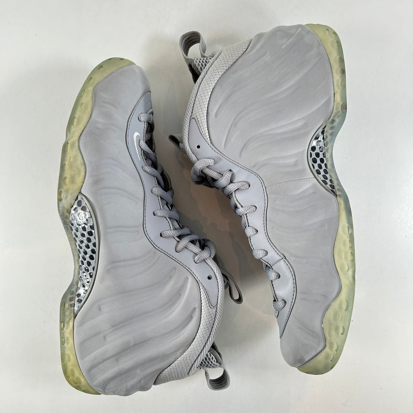 575420 007 Nike Air Foamposite One Wolf Grey Suede [USED] - 10.5 M (VNDS) (Replace Box)