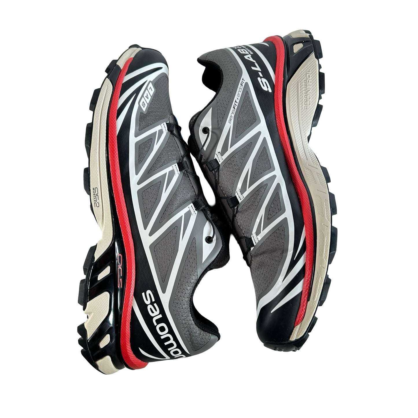 L4729320035 Salomon XT-6 Pewter Aurora Red [USED] - 11.5 M (Used)
