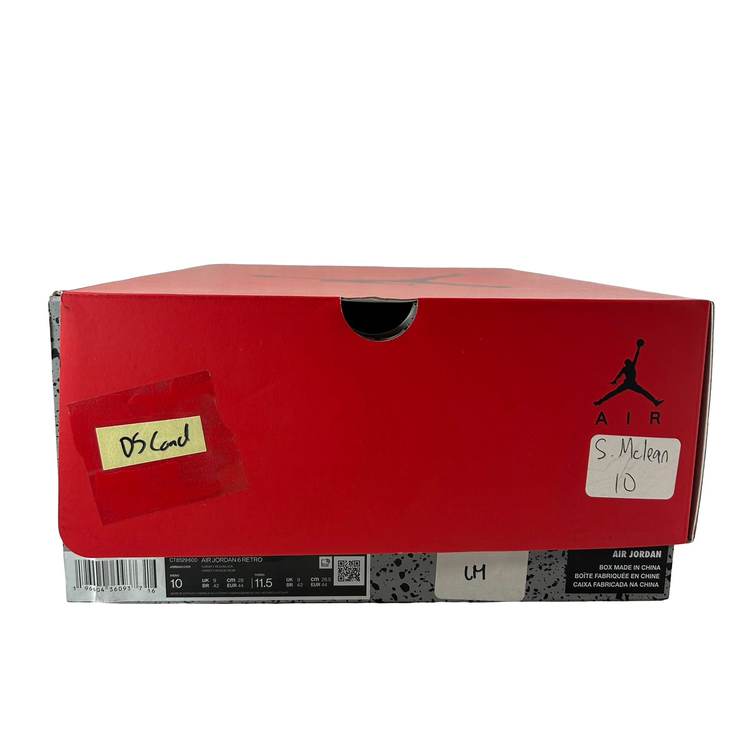 CT8529 600 Jordan 6 Retro Toro Bravo [CONDITIONAL] - 10 M (Yellowing Soles)