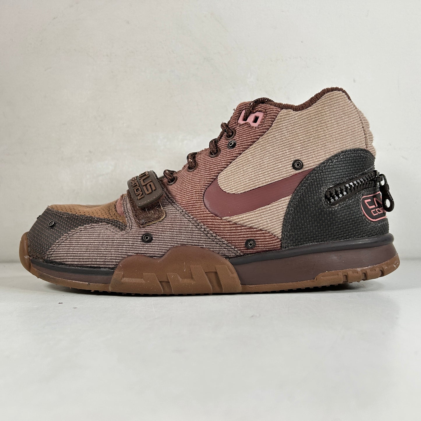 DR7515 200 Nike Air Trainer 1 SP Travis Scott Wheat [USED] - 8 M (Used)