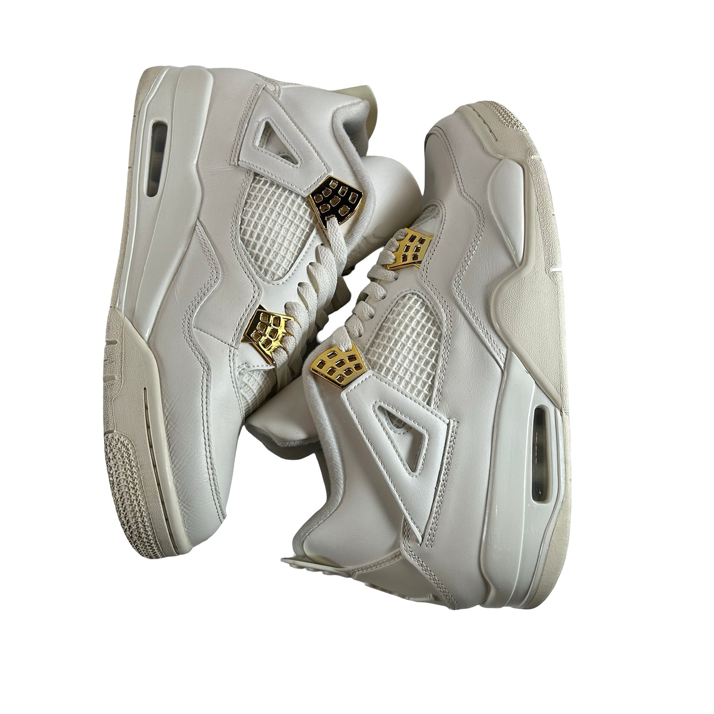 AQ9129 170 Jordan 4 Retro Metallic Gold (W) [USED] - 12 W (Used2)
