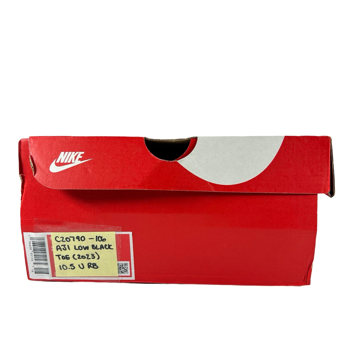 CZ0790 106  Jordan 1 Retro Low OG Black Toe (2023) [USED] - 10.5 M (Used) (Replace Box)