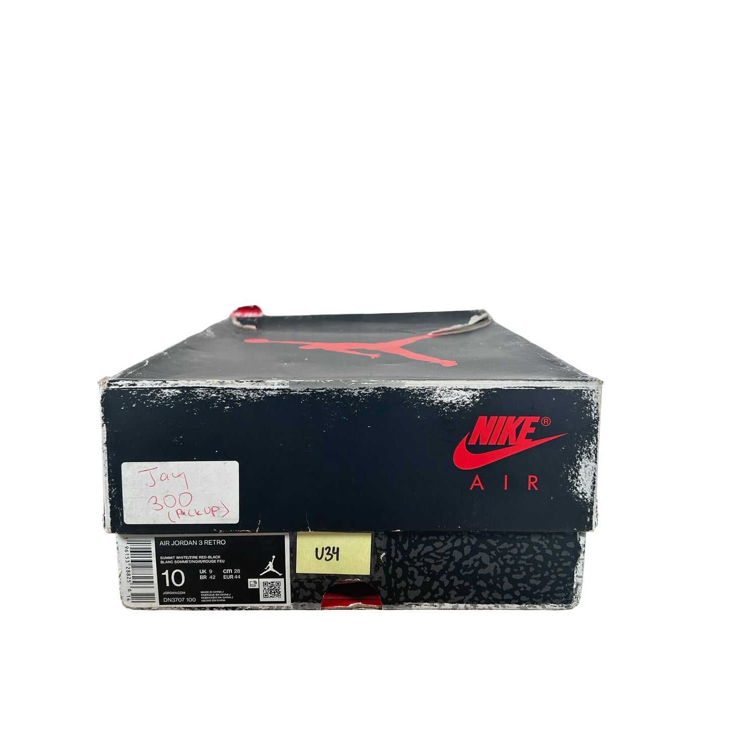 DN3707 100 Jordan 3 Retro White Cement Reimagined [USED] - 10 M (Used34)