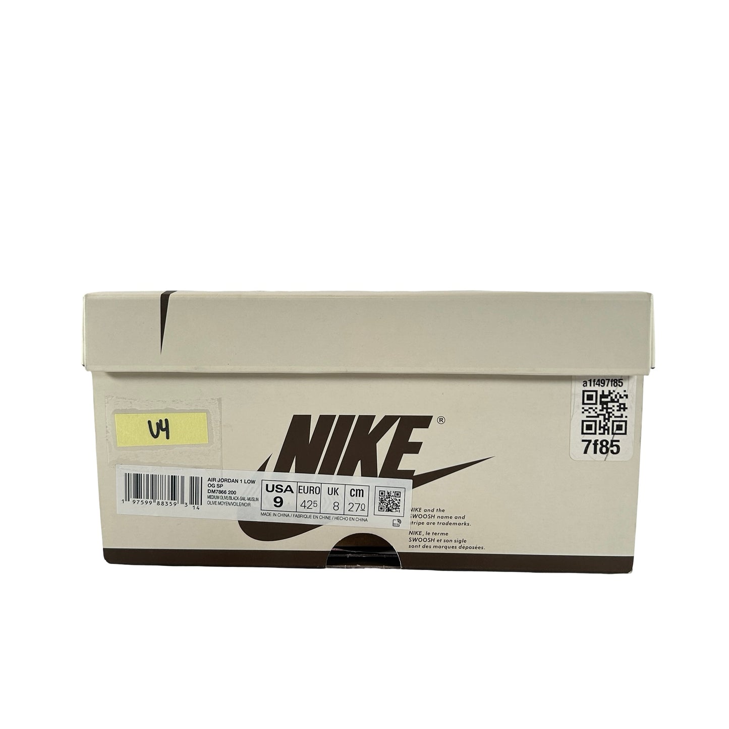 DM7866 200 Jordan 1 Retro Low OG SP Travis Scott Medium Olive [USED] - 9 M (Used4)