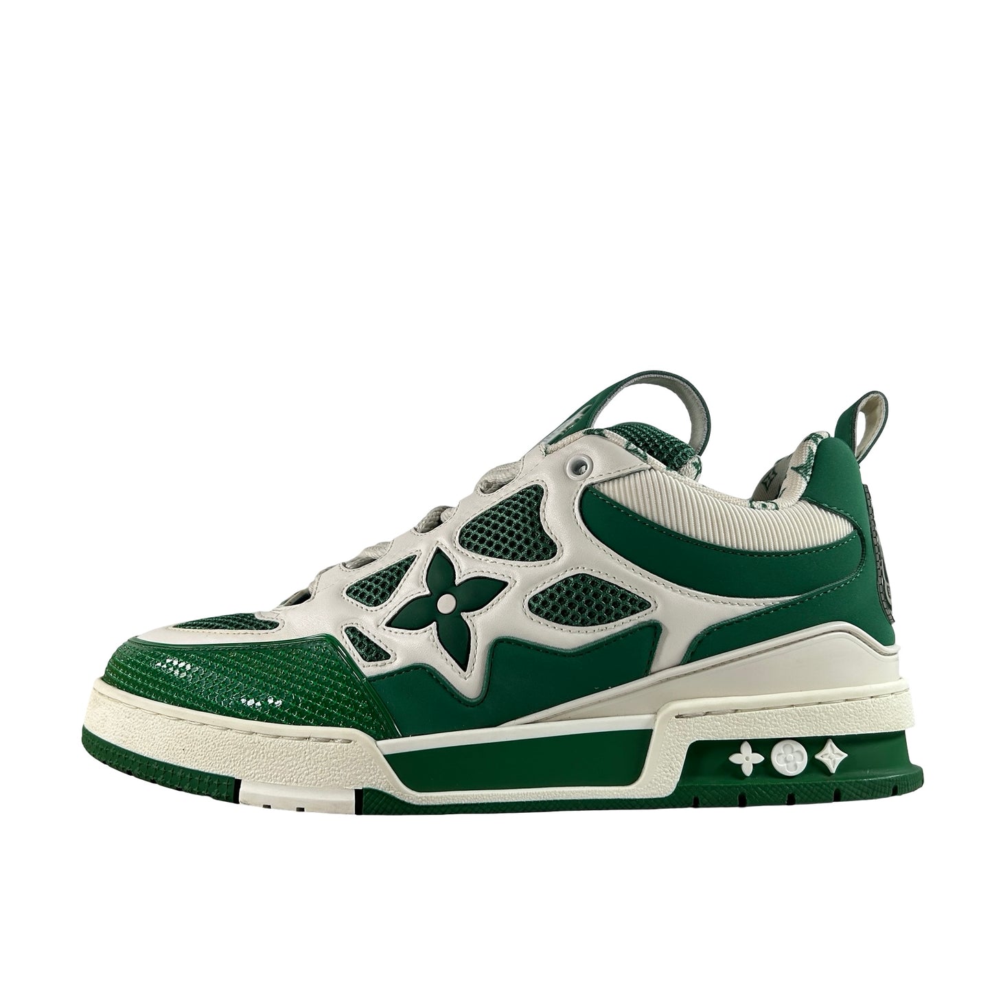 Louis Vuitton LV Skate Sneaker Green White [USED] - LV 8.5 (Used)
