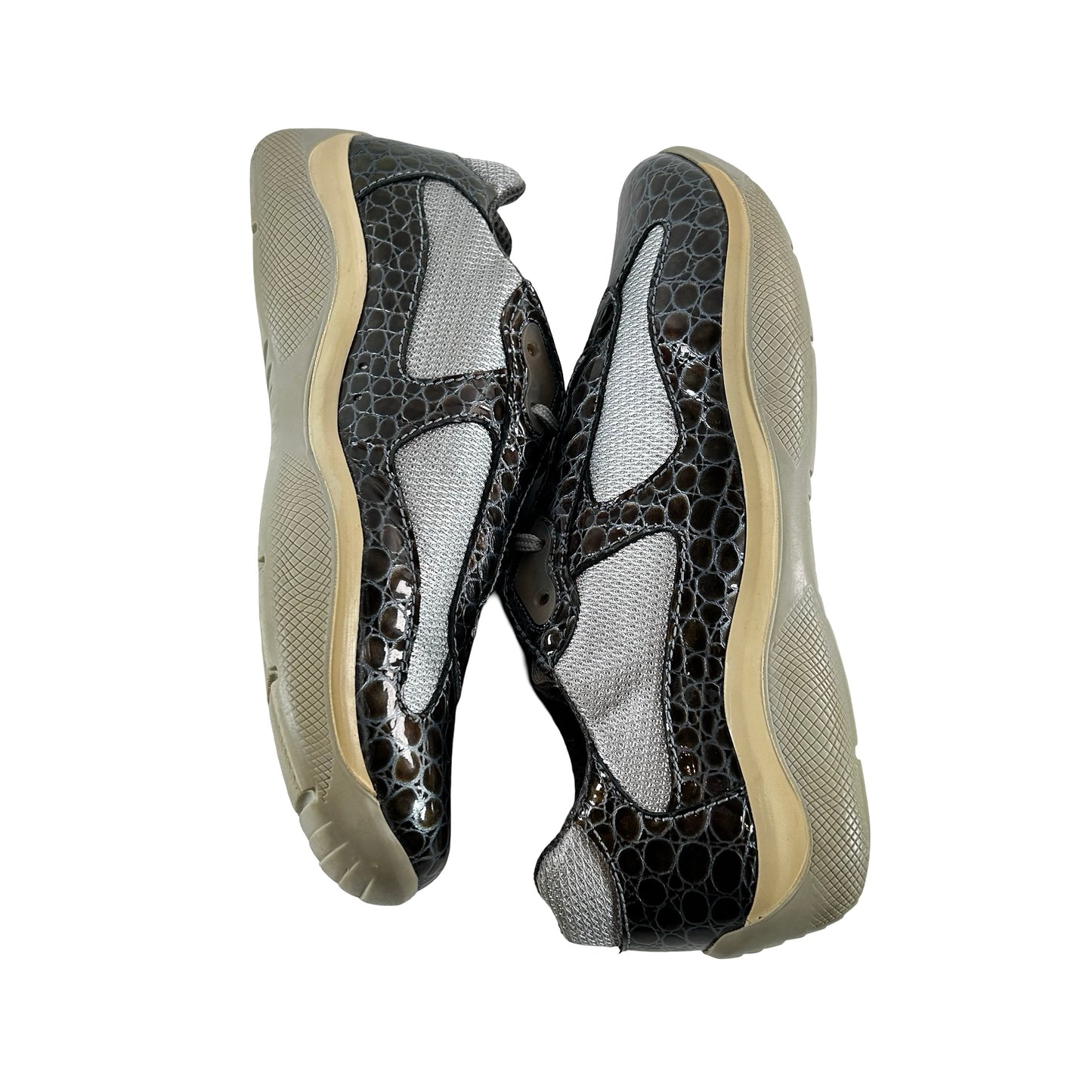 Prada America's Cup Brown Snakeskin [USED] - UK 9 / US 10 (Used) (No Box)
