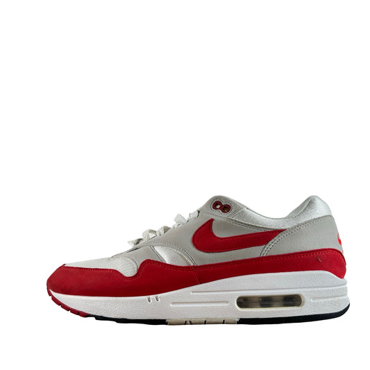 908375 103 Nike Air Max 1 Anniversary Red (2017/2018 Restock Pair) [USED] - 8.5 M (Used2)