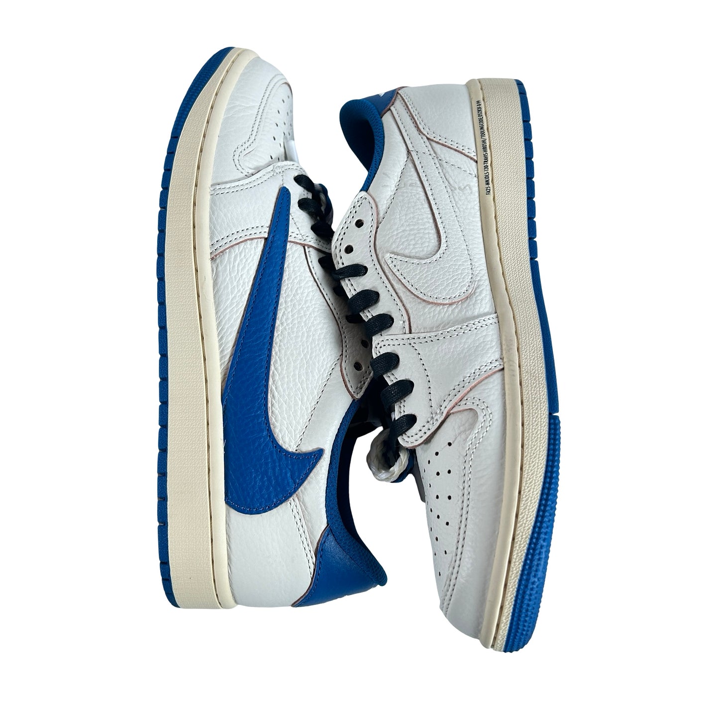 DM7866 104 Jordan 1 Retro Low OG SP Fragment x Travis Scott Sail Military Blue [USED] - 9.5 M (Used)