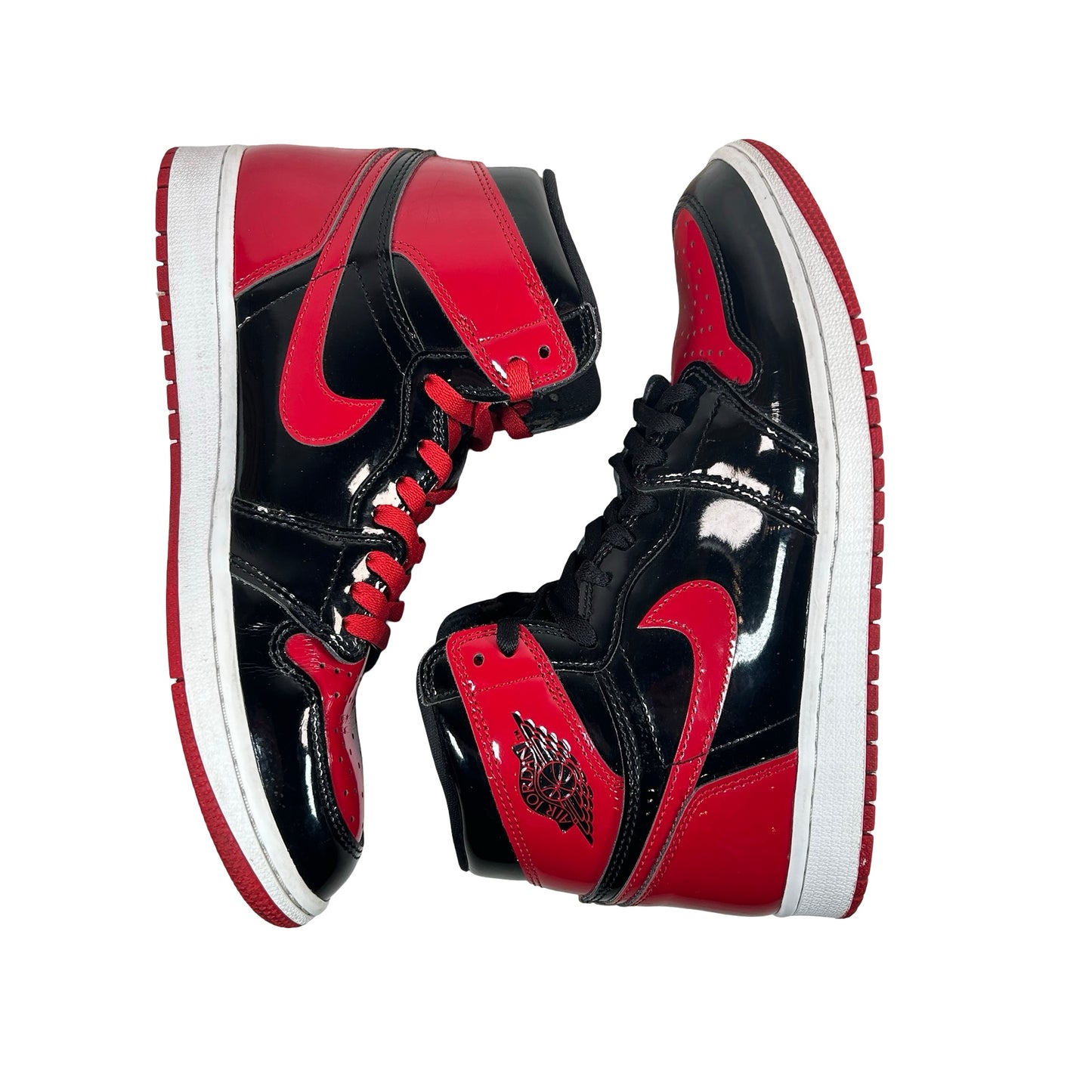 555088 063 Jordan 1 Retro High OG Patent Bred [USED] - 9.5 M (Used) (No Box)
