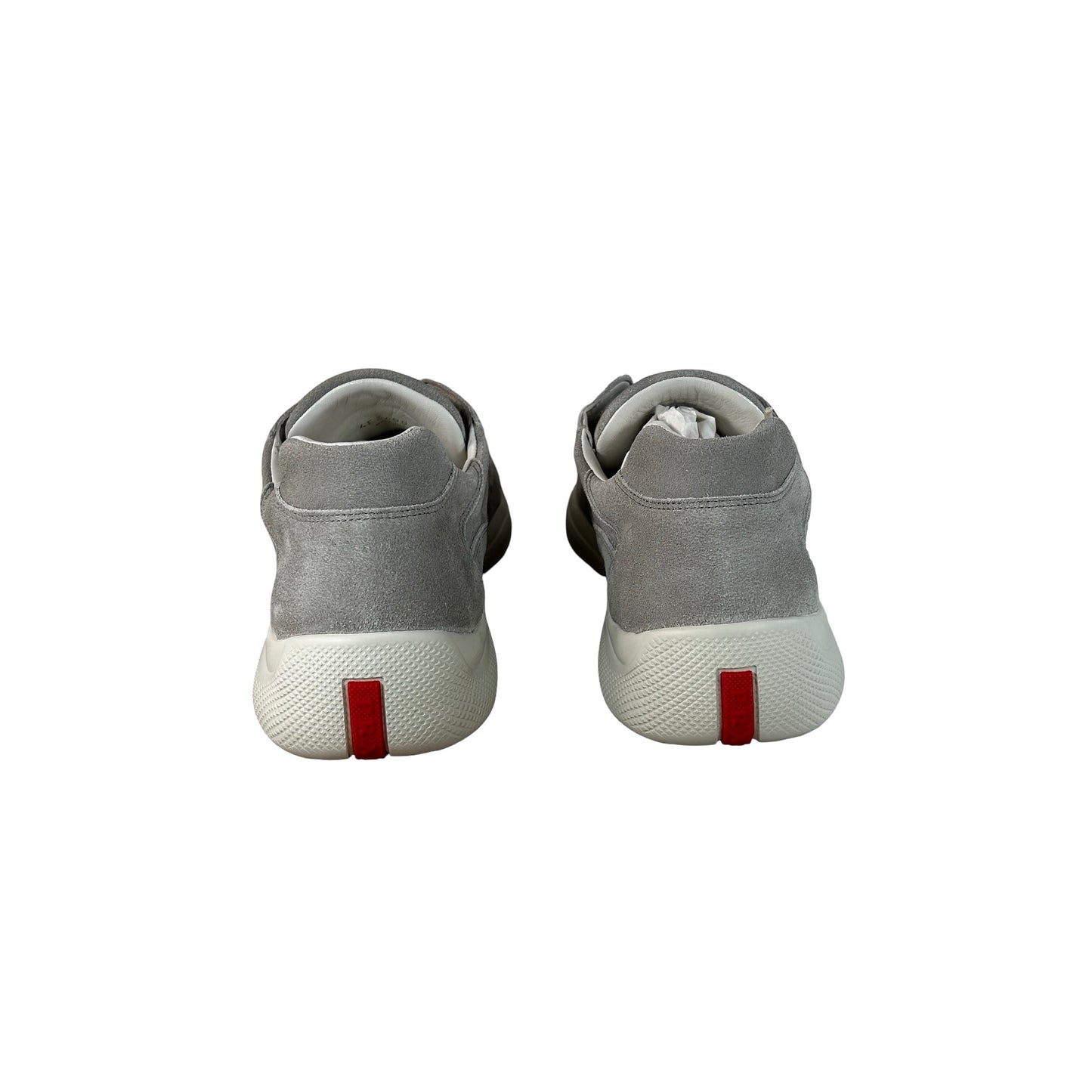 4E3400 Z50 F0031 Prada America's Cup Grey Suede [USED] - PRADA 8 / US 9 M (Used)