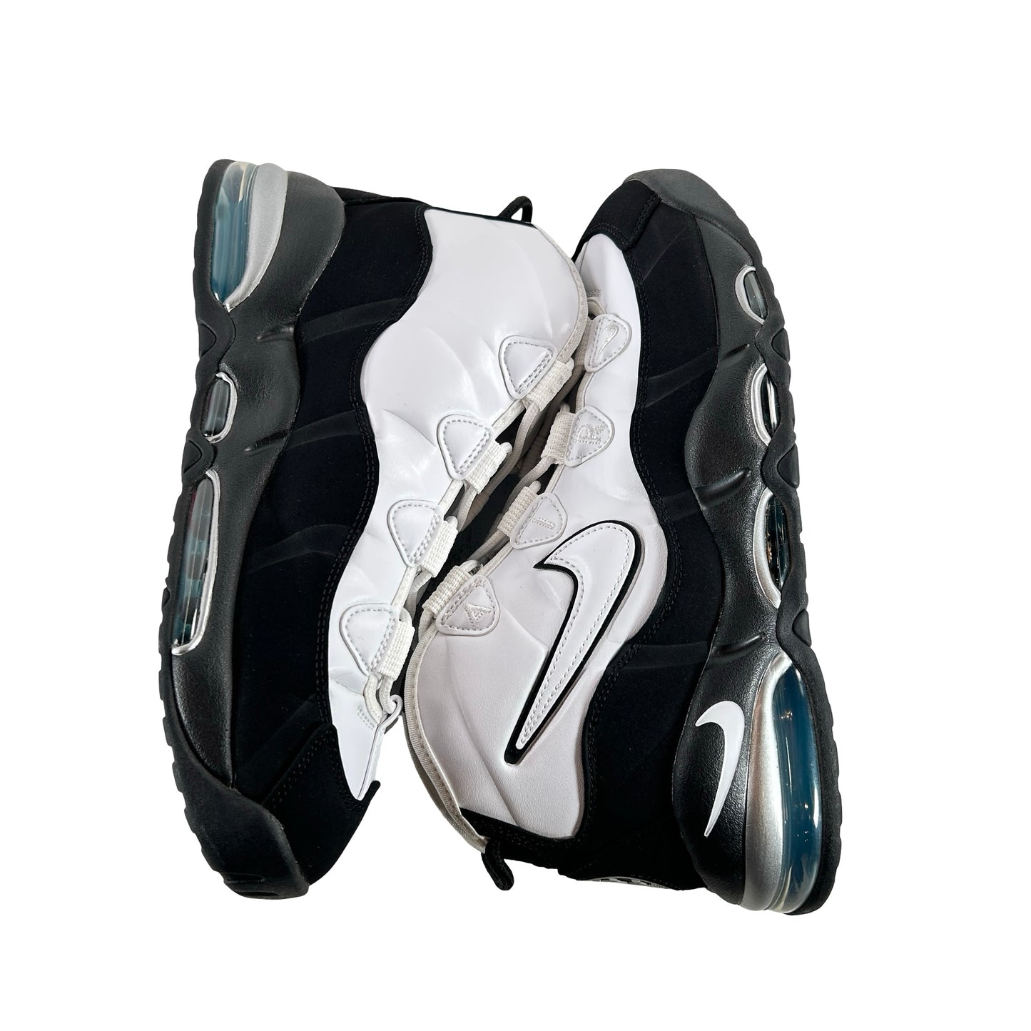 311090 100 Nike Air Max Uptempo 95 White Black Teal [USED] - 10 M (Used)