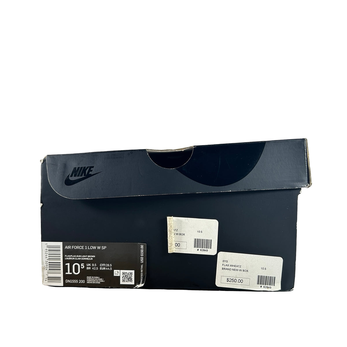 DN1555 200 Nike Air Force 1 Low SP Supreme Wheat [USED] - 10.5 M (Used)