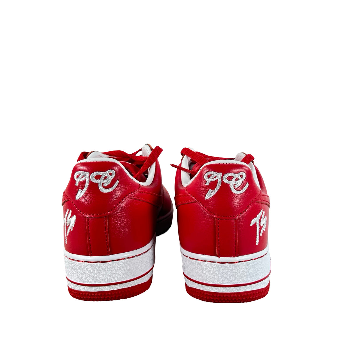 II4391 100 Nike Air Force 1 Low QS Terror Squad White University Red [USED] - 7.5 M (Used)