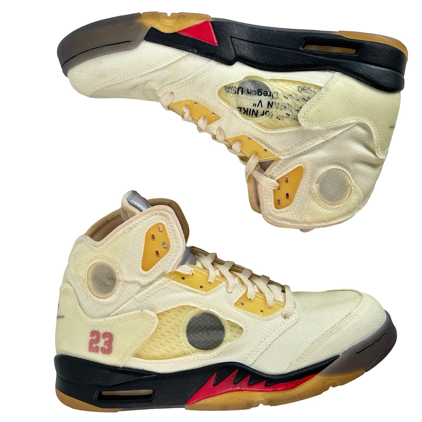 DH8565 100 Jordan 5 Off-White Sail [USED] - 10.5 M (Used3)