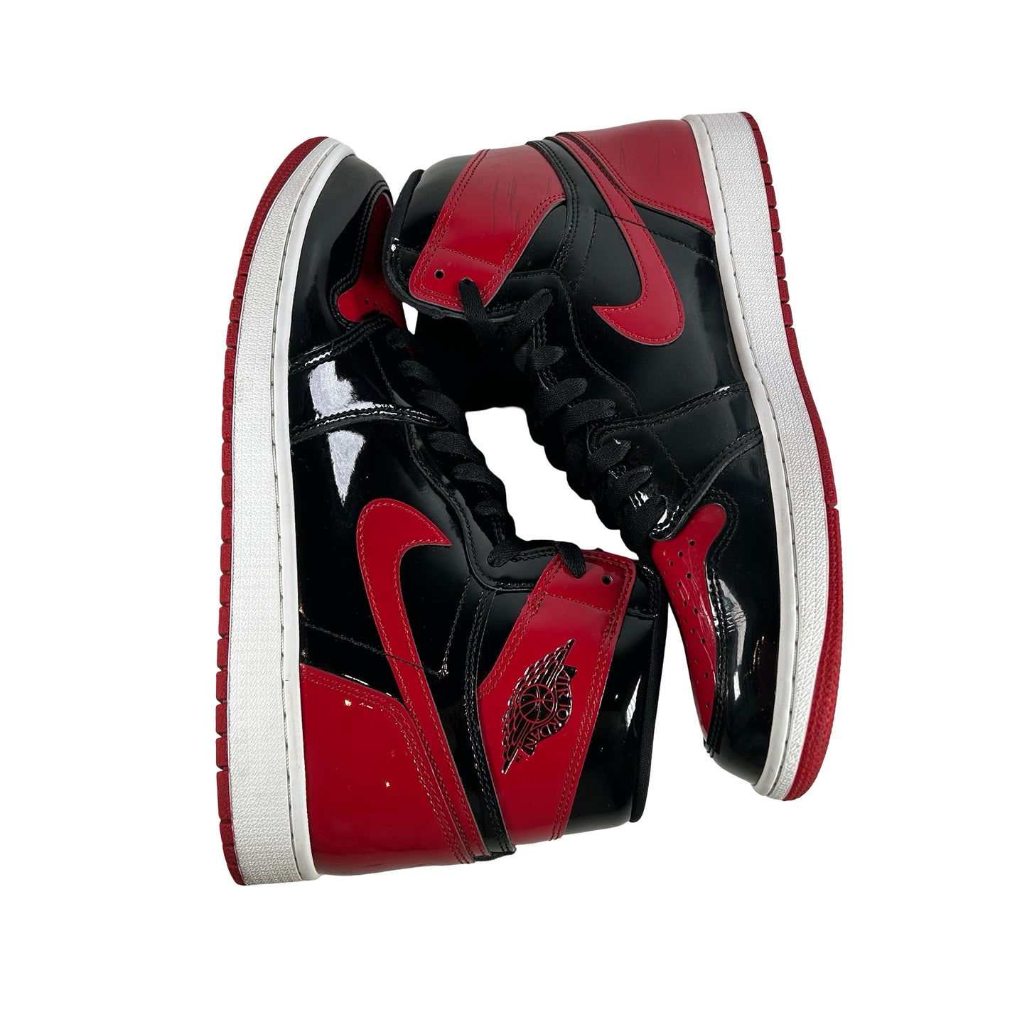 555088 063 Jordan 1 Retro High OG Patent Bred [USED] - 12.5 M (Used)
