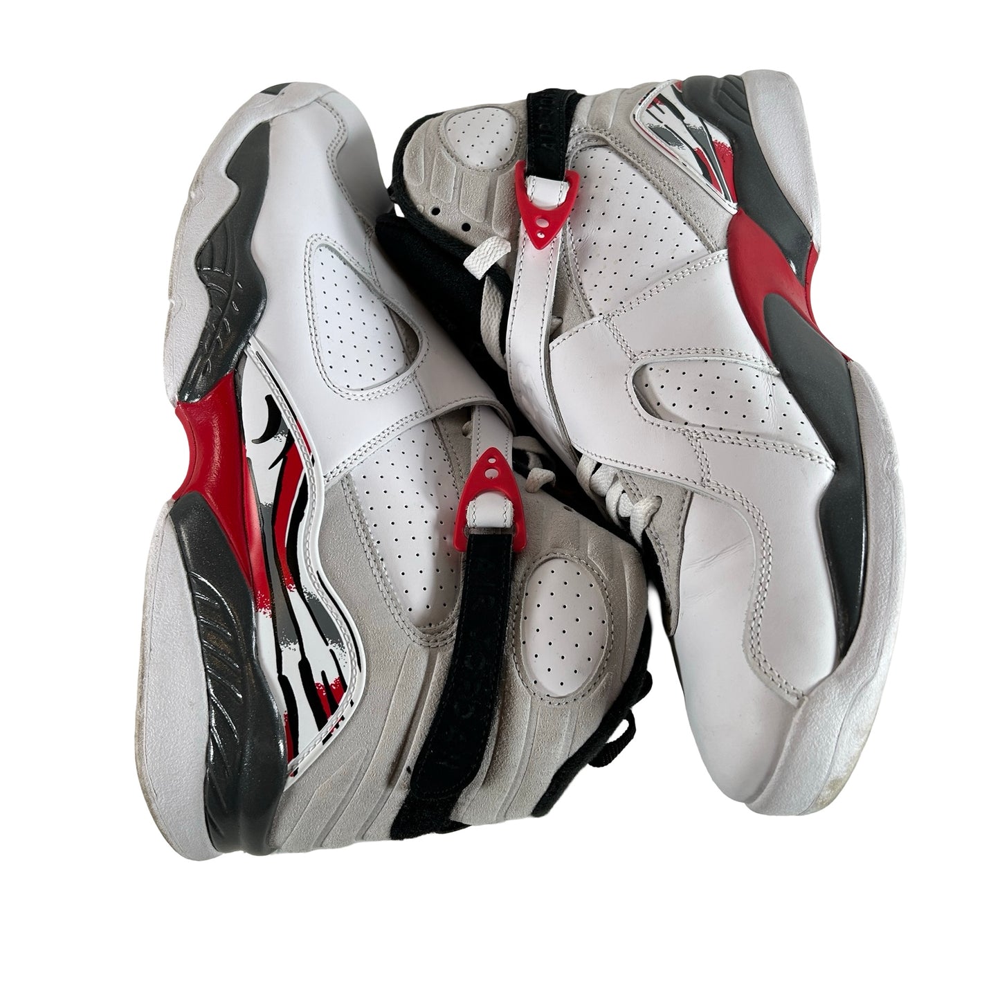 305381 100 Jordan 8 Retro White True Red (2025) [USED] - 11 M (Used) (No Box)