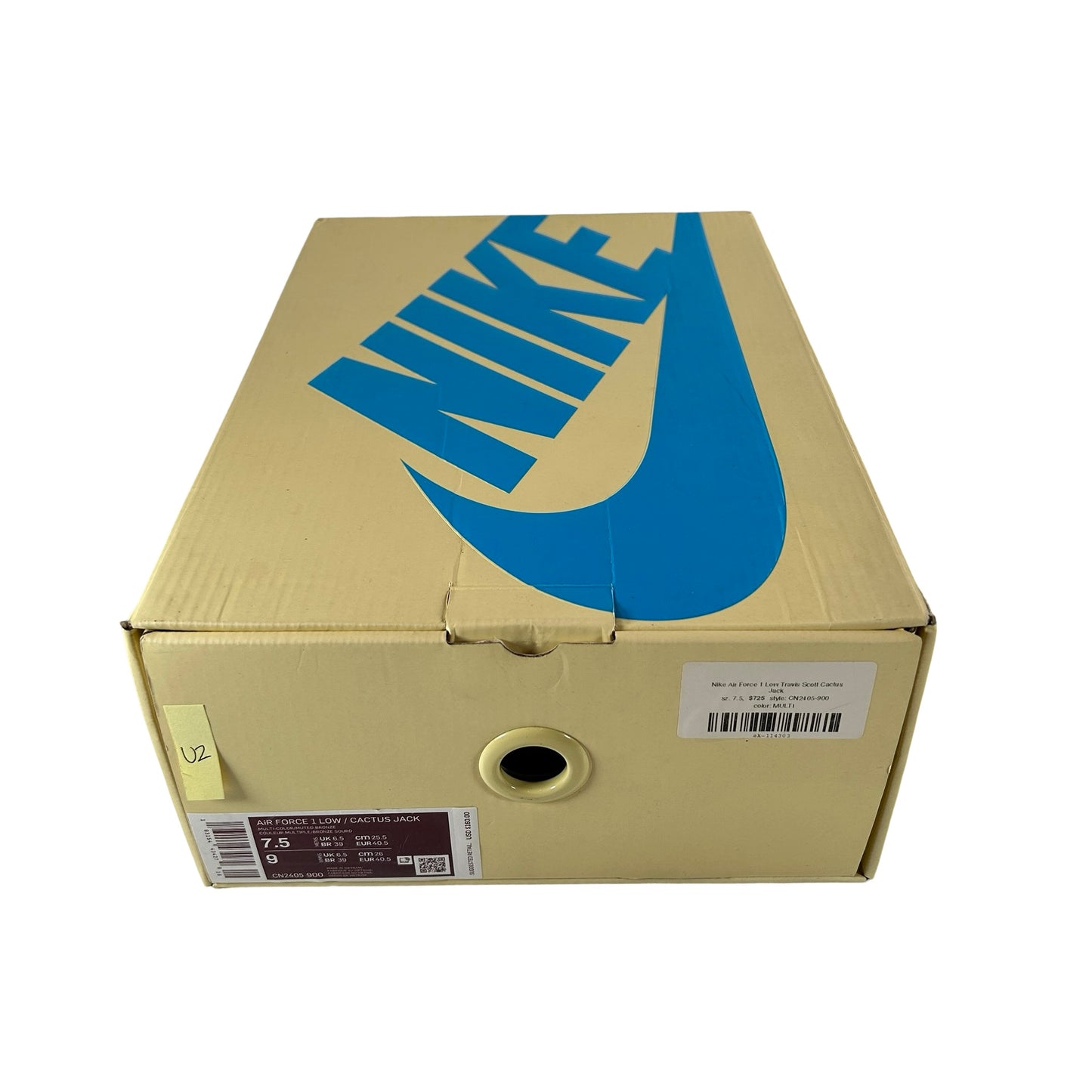 CN2405 900 Nike Air Force 1 Low Travis Scott Cactus Jack [USED] - 7.5 M (Used2)