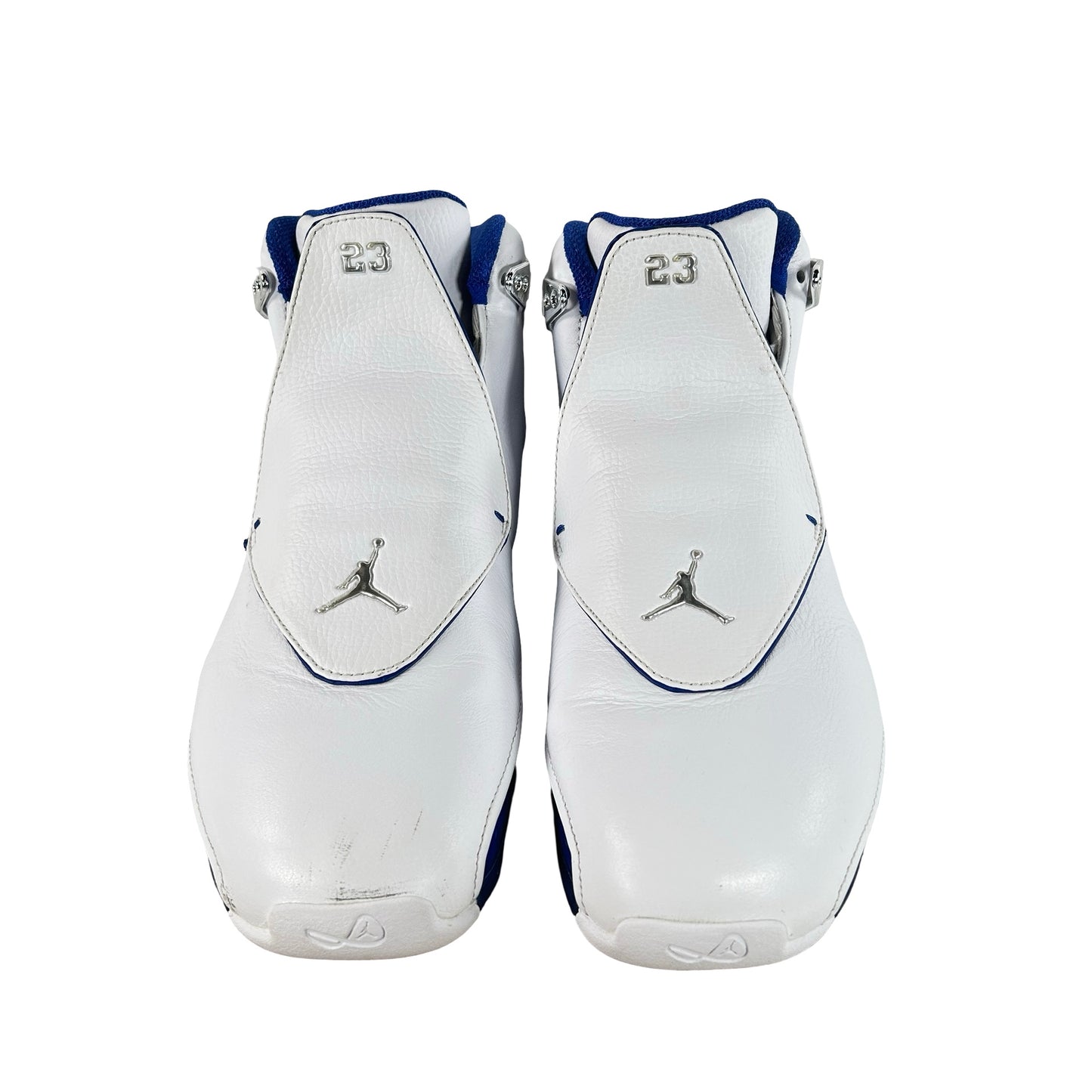 AA2494 106 Air Jordan 18 Retro White Sport Royal [USED] - 10 M (Used)
