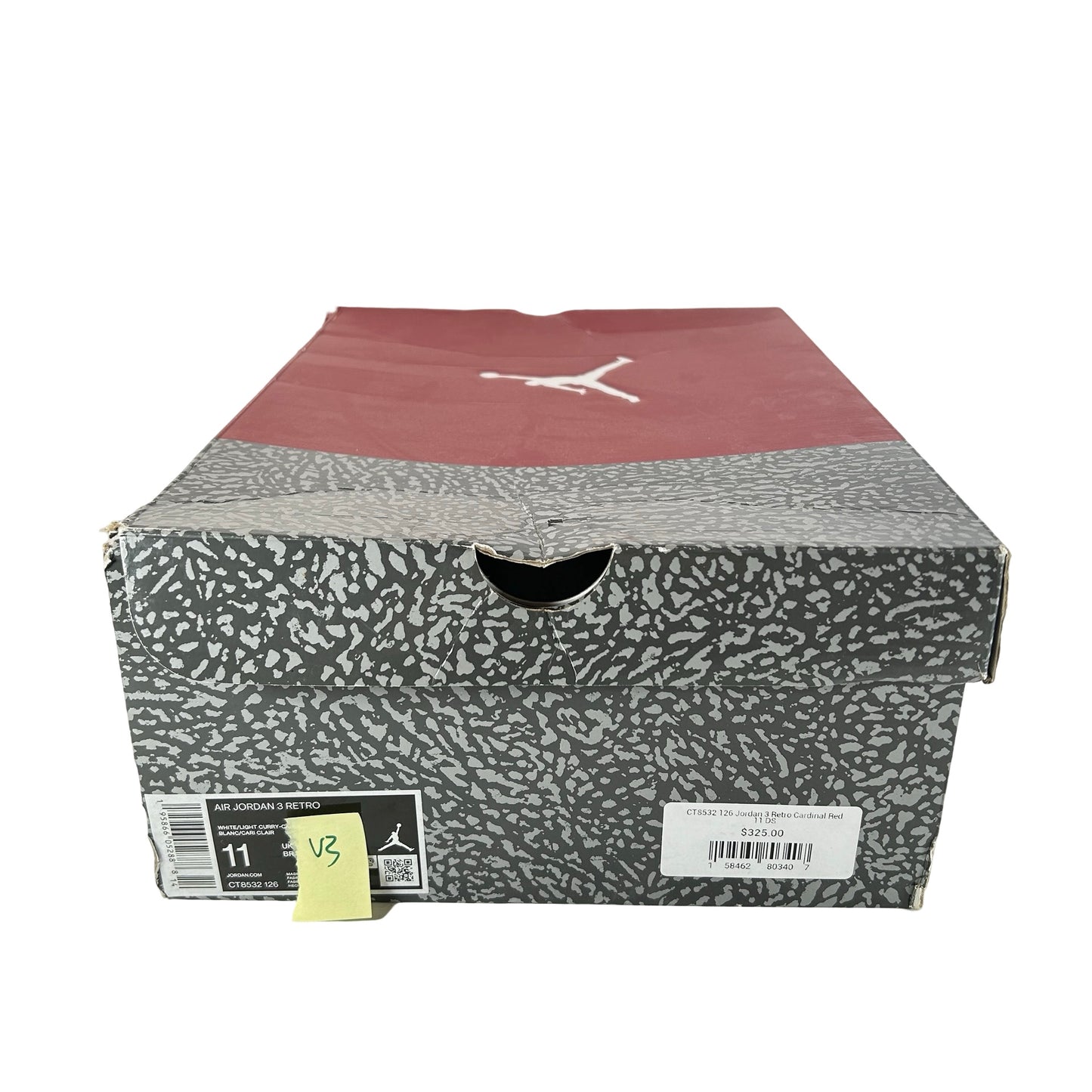 CT8532 126 Jordan 3 Retro Cardinal Red [USED] - 11 M (Used3)