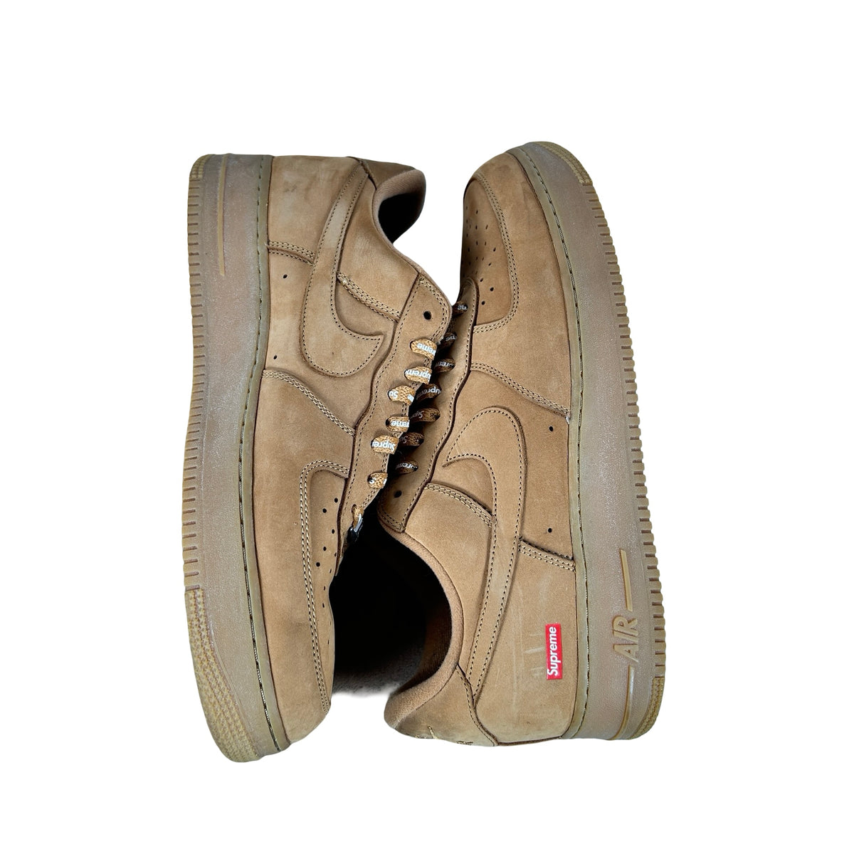 DN1555 200 Nike Air Force 1 Low SP Supreme Wheat [USED] - 13 M (Used)