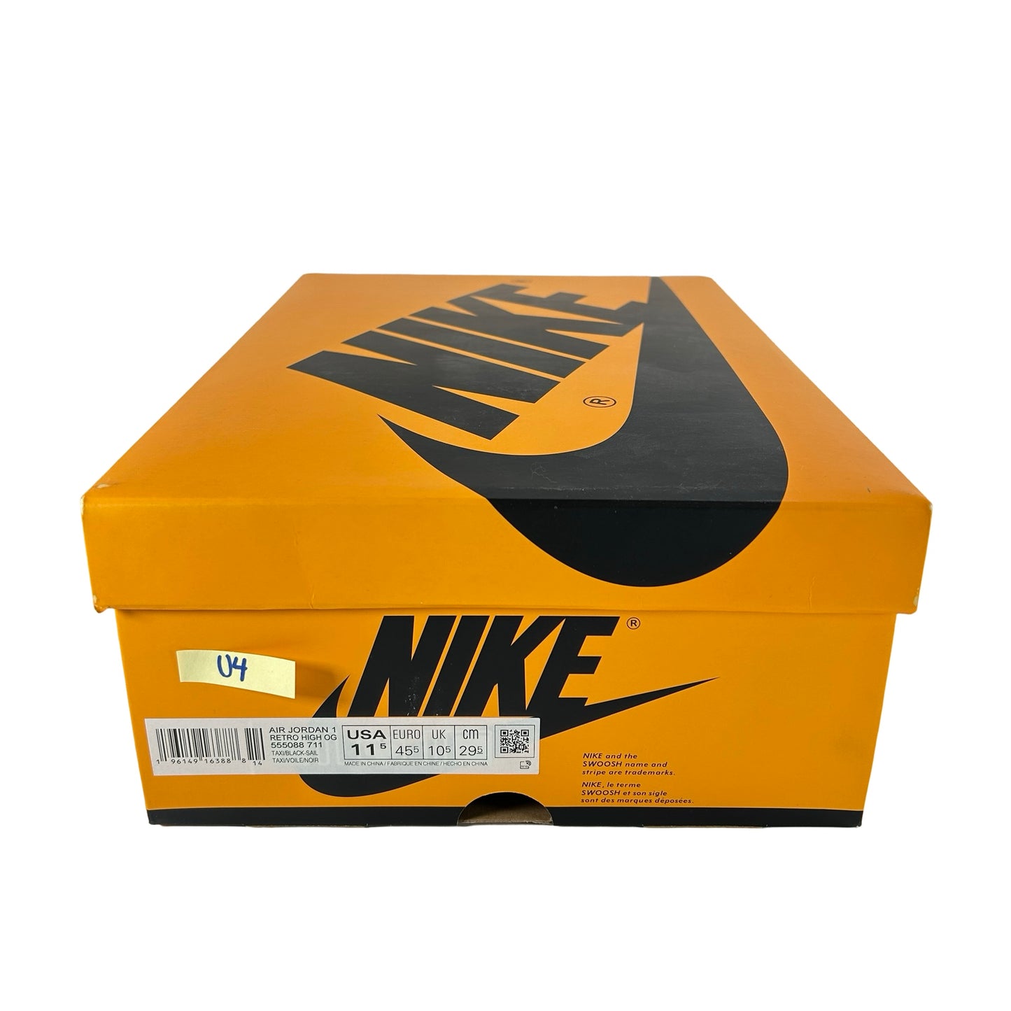 555088 711 Jordan 1 Retro High OG Yellow Toe [USED] - 11.5 M (Used4)