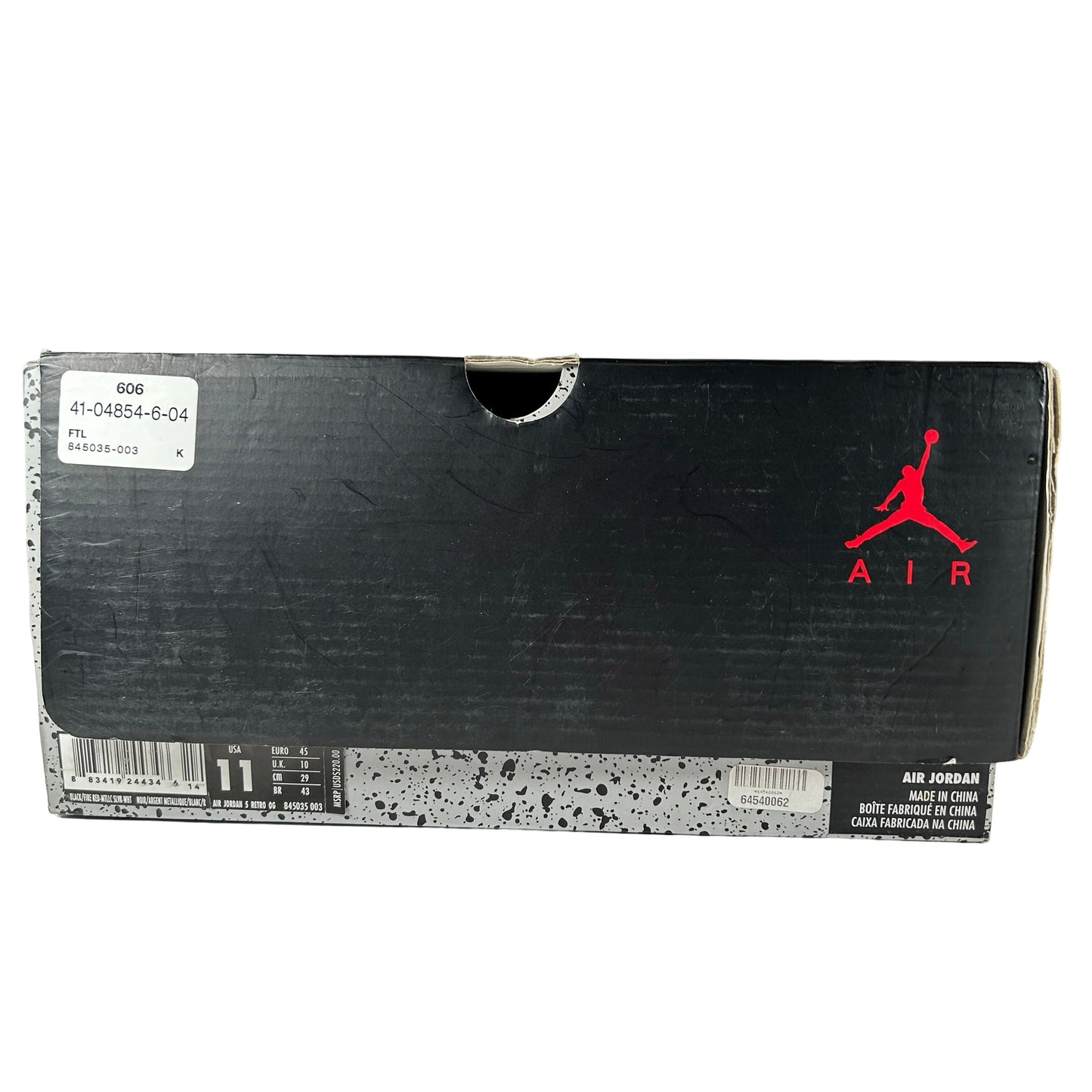 845035 003 Jordan 5 Retro Black Metallic (2016) [USED] - 11 M (Used)