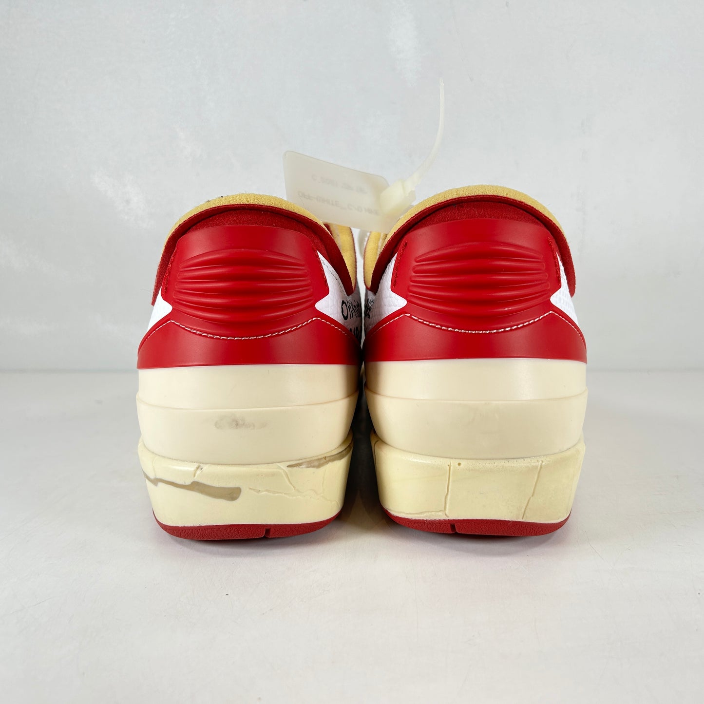 DJ4375 106 Jordan 2 Retro Low SP Off-White White Red [USED] - 9 M (Used)