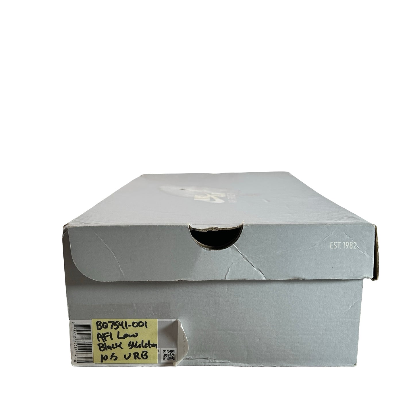 BQ7541 001 Nike Air Force 1 Low Black Skeleton Halloween (2019) [USED] - 10.5 M (Used) (Replace Box)