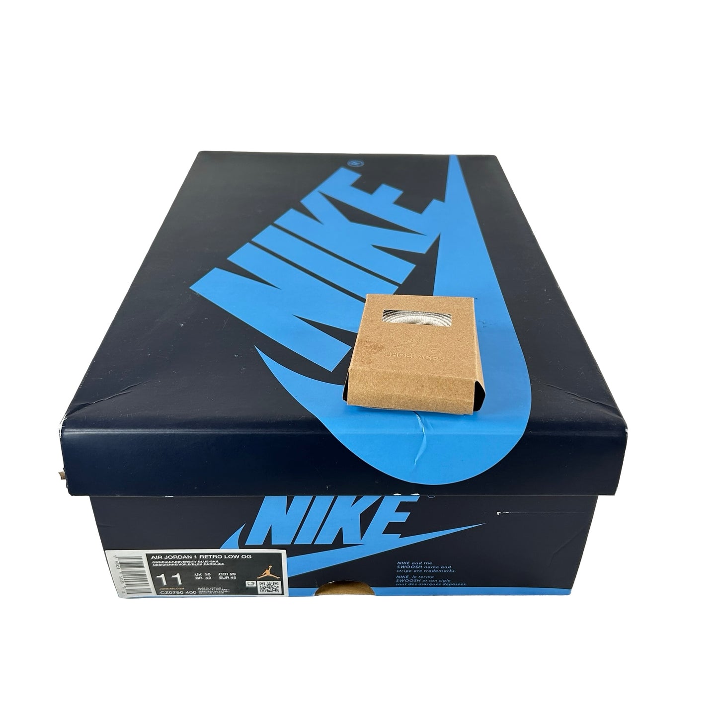 CZ0790 400 Jordan 1 Low OG Obsidian UNC [USED] - 11 M (Used)