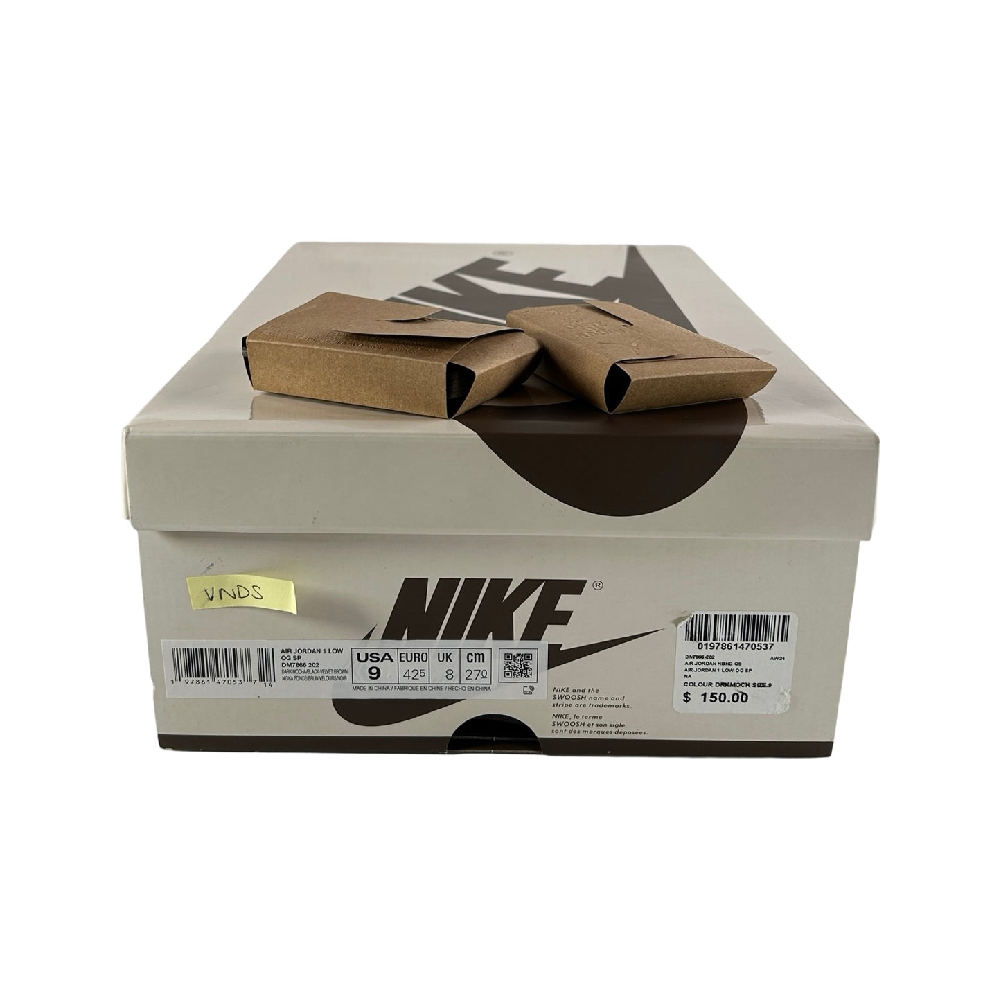 DM7866 202 Jordan 1 Retro Low OG SP Travis Scott Velvet Brown [USED] - 9 (VNDS)