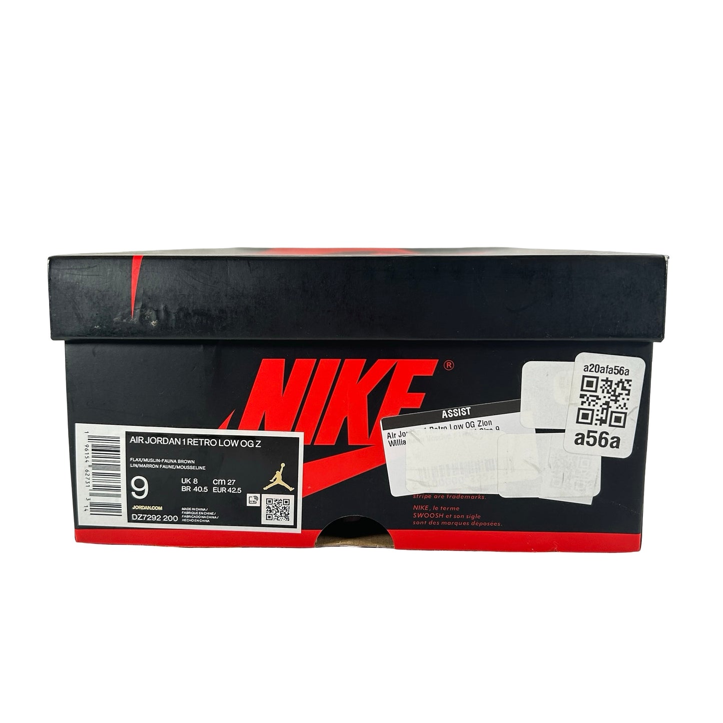 DZ7292 200 Jordan 1 Retro Low OG Zion Williamson Voodoo [USED] - 9 M (Used)