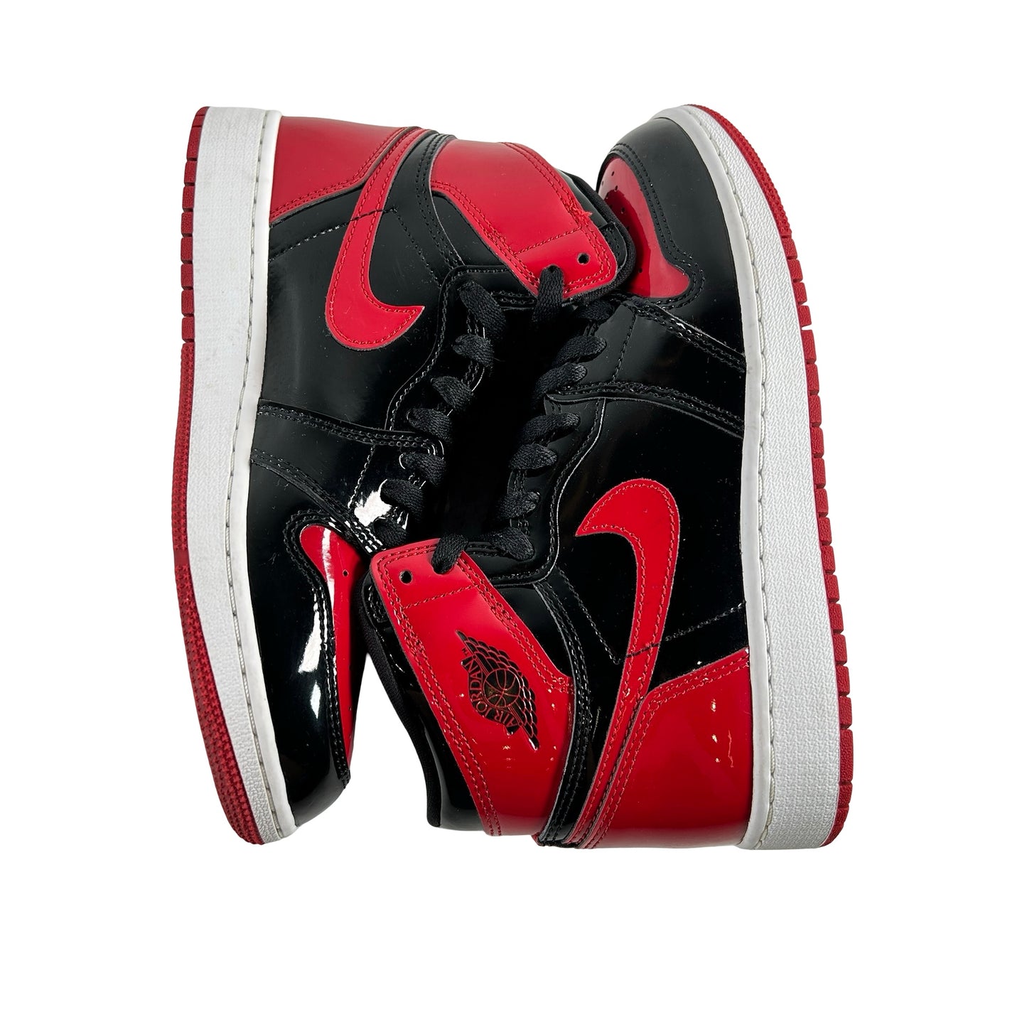 575441 063 Jordan 1 Retro High OG Patent Bred (GS) [USED] - 5 Y (Used4)