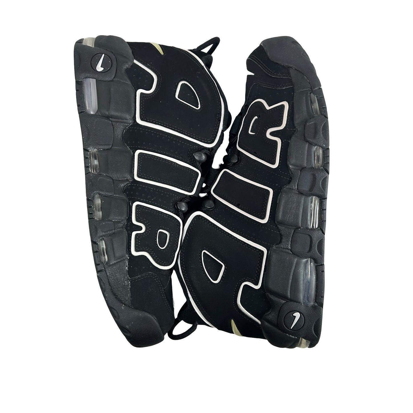 414962 002 Nike Air More Uptempo Black White [USED] - 12 M (Used)