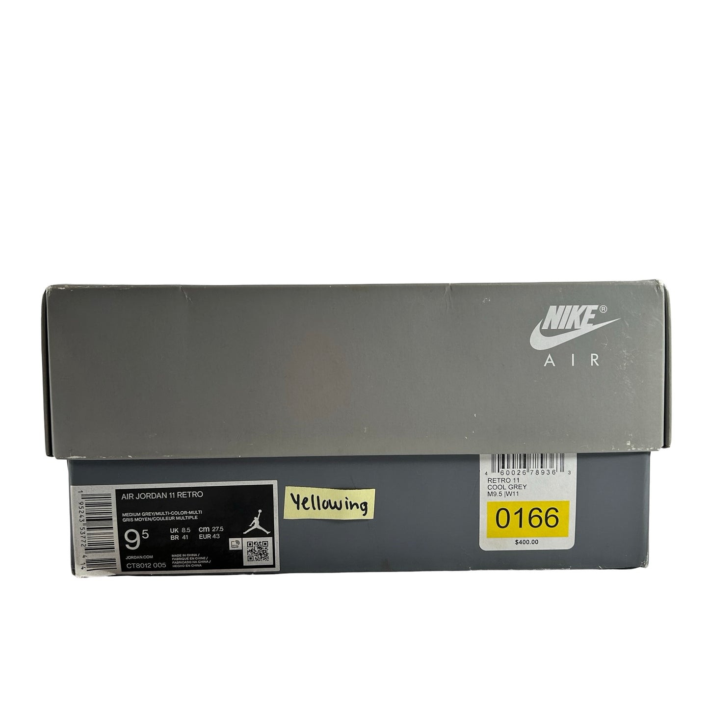 CT8012 005 Jordan 11 Retro Cool Grey (2021) [CONDITIONAL] - 9.5 M (Yellowing)