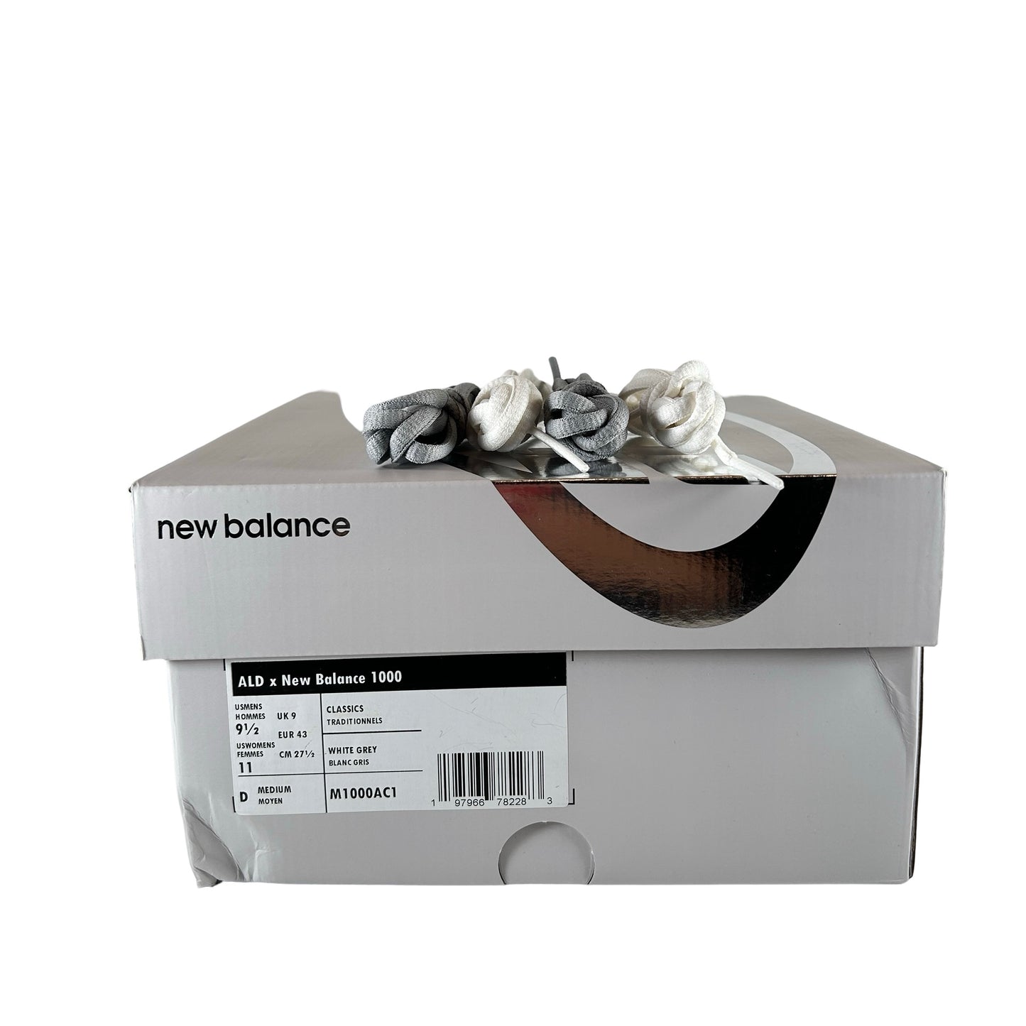 M1000AC1 New Balance 1000 Aime Leon Dore White [USED] - 9.5 M (Used)