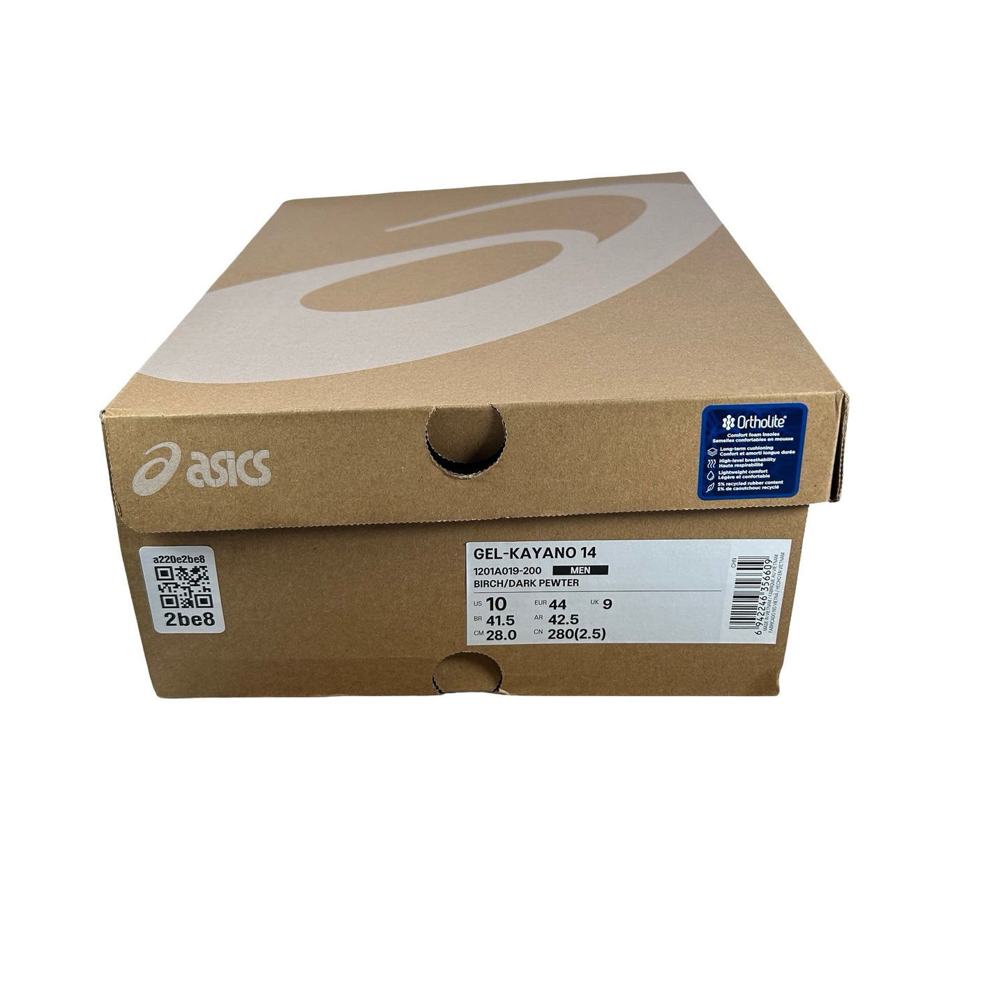 1201A019 200 ASICS Gel-Kayano 14 Birch Dark Pewter [USED] - 10 M (Used)