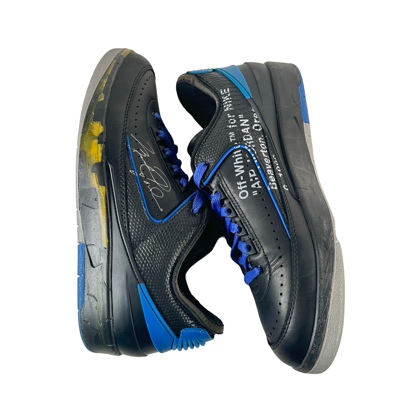DJ4375 004 Jordan 2 Retro Low SP Off-White Black Blue [USED] - 9 M (Used)