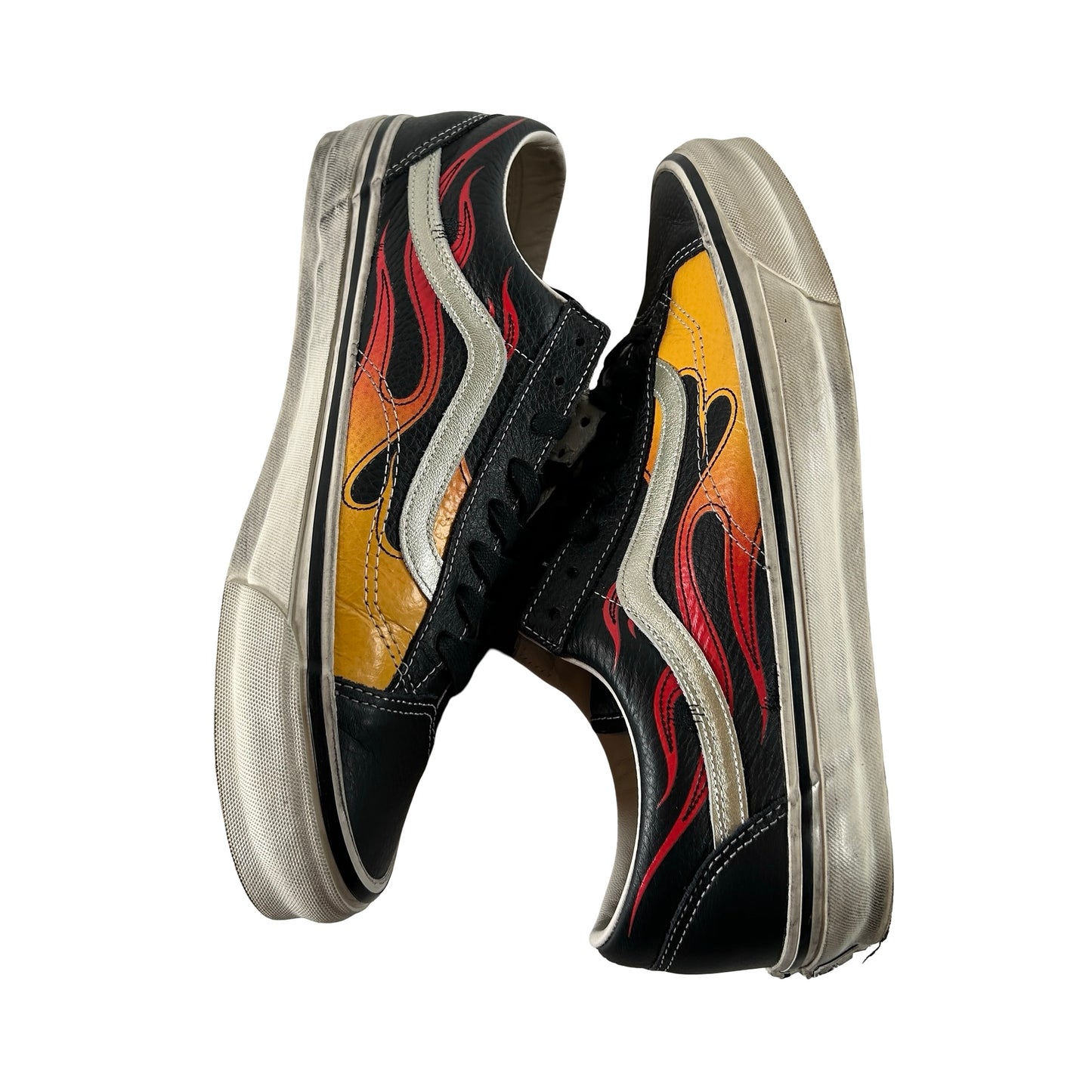 VN000D9RCJK Vans LX Old Skool Archive Flame Black [USED] - 11.5 M (Used)