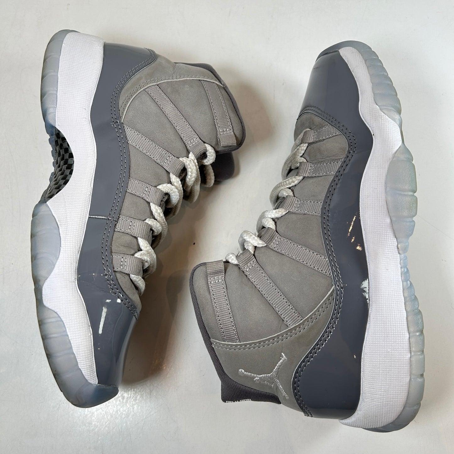 378038 005 Jordan 11 Cool Grey (2021) GS [USED] - 4 Y (Used) (No Box)