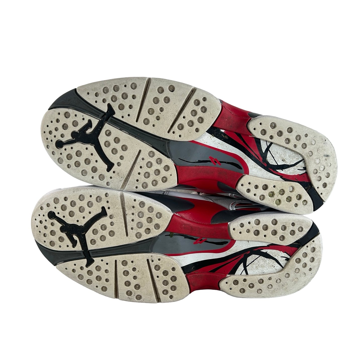 305381 100 Jordan 8 Retro White True Red (2025) [USED] - 9 M (Used3)