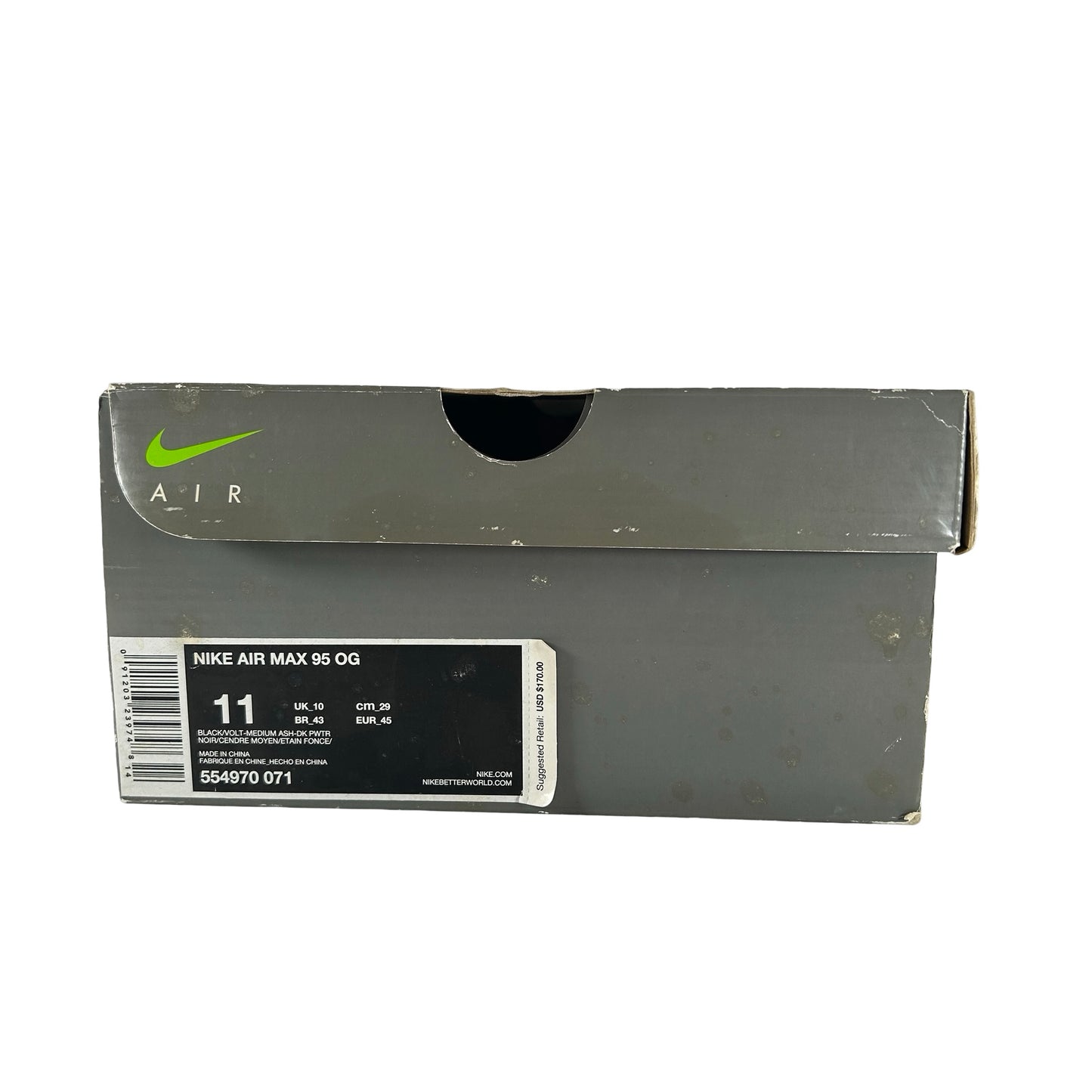 554970 071 Nike Air Max 95 OG Neon (2015) [USED] - 11 M (Used)