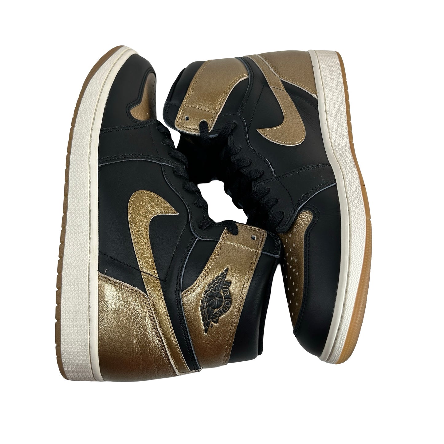 DZ5485 071 Jordan 1 Retro High OG Black Metallic Gold [USED] - 12.5 M (Used)