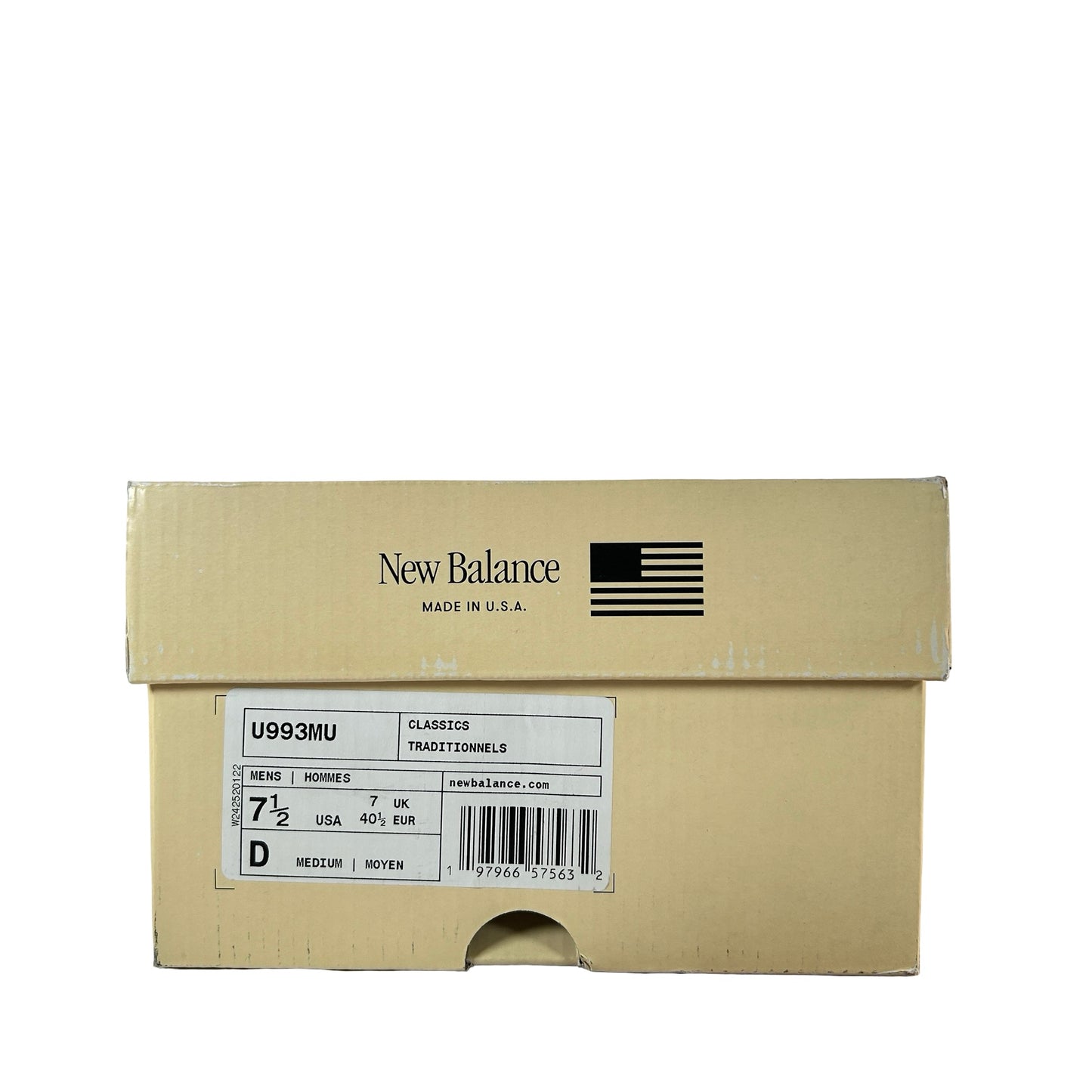 U993MU New Balance 993 MiUSA Mushroom Midnight Violet [USED] - 7.5 M (Used)