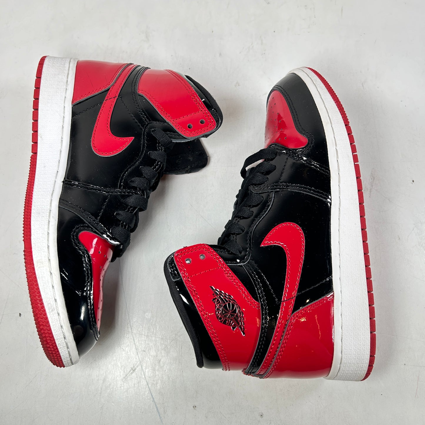 575441 063 Jordan 1 Retro High OG Patent Bred (GS) [USED] - 5 Y (Used2)