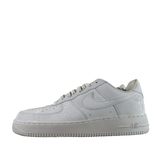IB0018 100 Nike Air Force 1 Low Kobe Bryant Forever White [USED] - 10 M (Used)