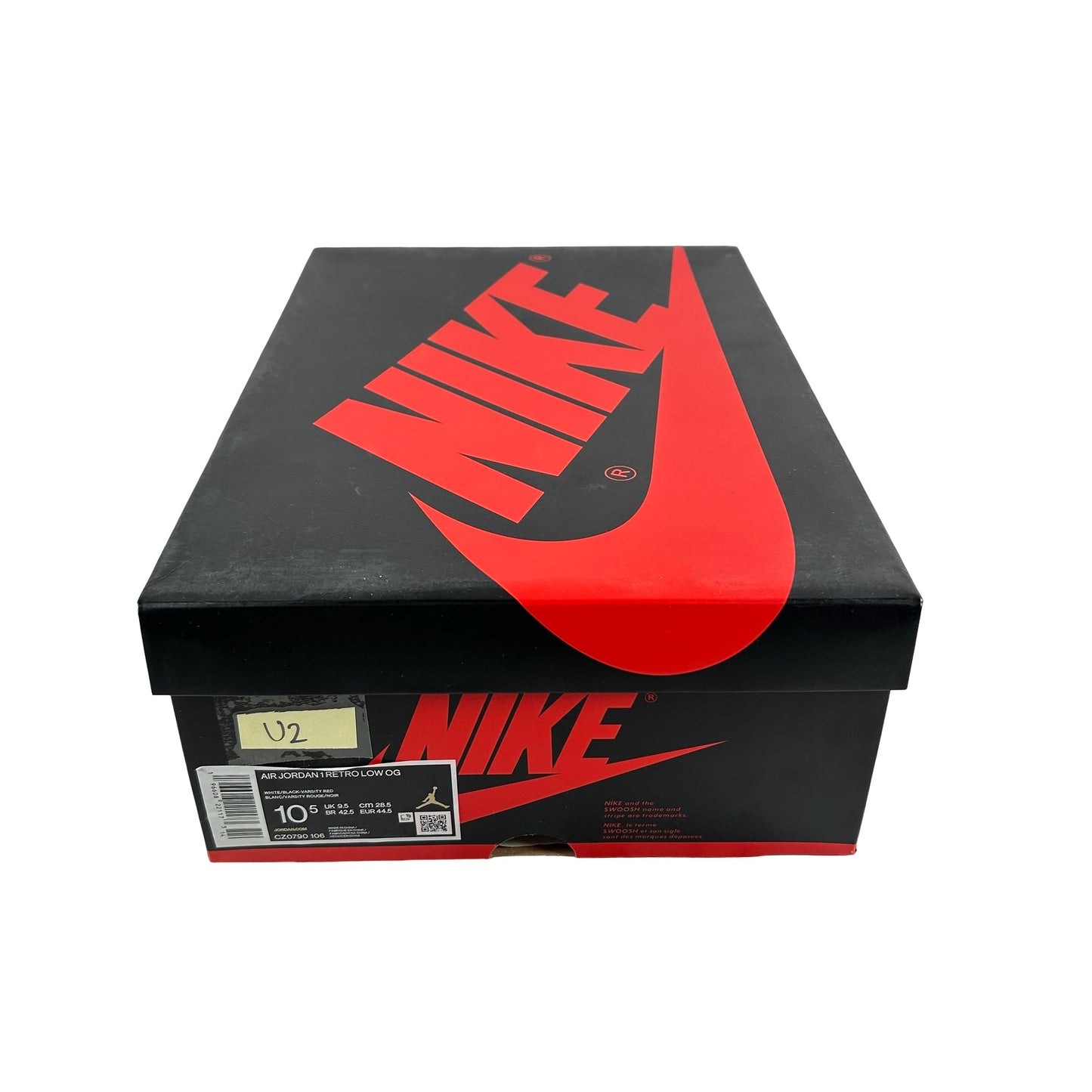 CZ0790 106  Jordan 1 Retro Low OG Black Toe (2023) [USED] - 10.5 M (Used2)