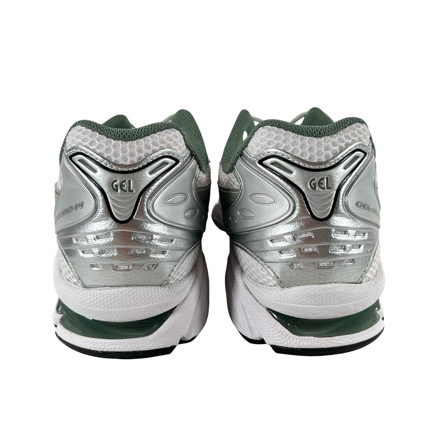 1201A019 107 ASICS Gel-Kayano 14 White Pure Silver Slate Grey Sage [USED] - 11 M (VNDS)