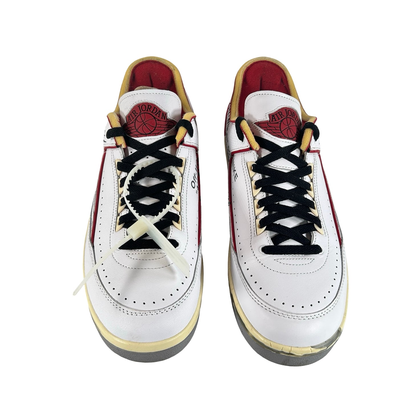 DJ4375 106 Jordan 2 Retro Low SP Off-White White Red [USED] - 11 M (Used)